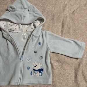 Baby Blue Polar Bear Hooded Jacket - see photos